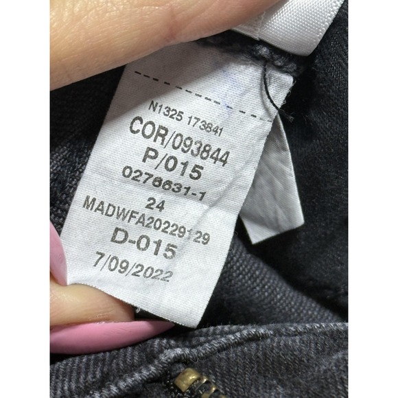 Madewell Jeans Womens 24‎ Black The Perfect Vintage Jean High Rise Stretch Denim - Picture 11 of 16